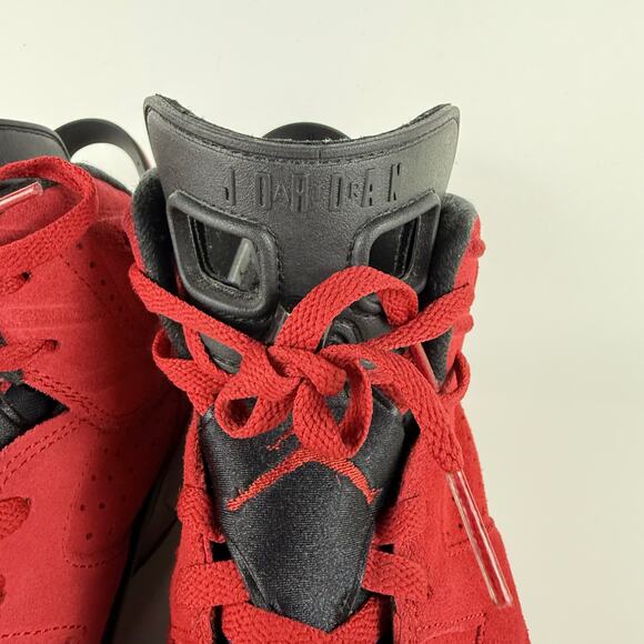 Nike Air Jordan 6 Retro Toro Bravo Sneakers Men's 9.5 Red Black CT8529-600 - Picture 5 of 11